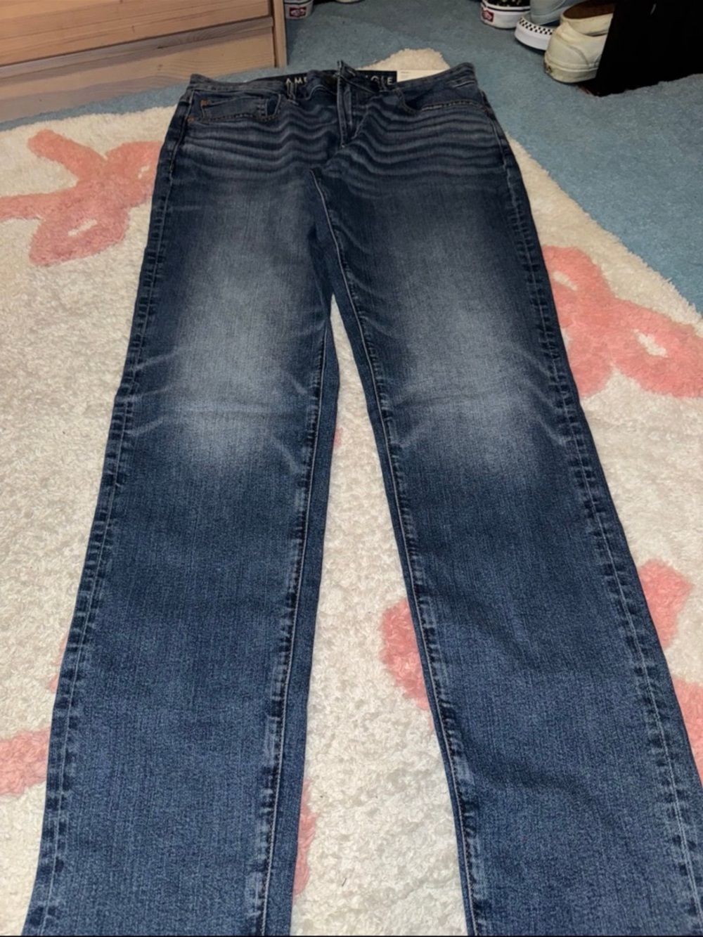 American Eagle Outfitters Men's Skinny Jeans — Dark Blue Wash